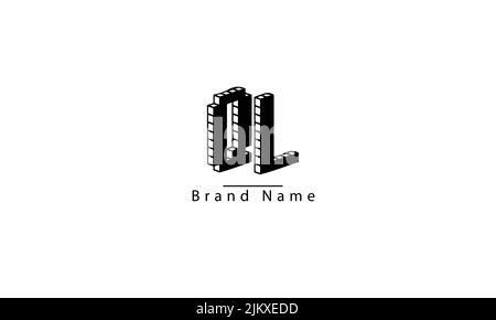 Alphabet letters Initials Monogram logo QL LQ Q L Stock Vector