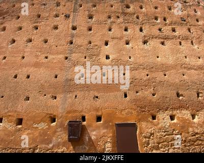 weathered walls around the hassan tower in Rabat,Morocco Stock Photo