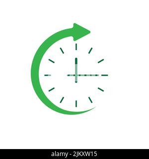 fast time flow, 1 day very fast Stock Vector