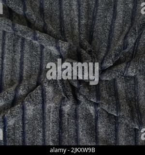 A texture of dark gray minky fabric (chinchilla) Stock Photo