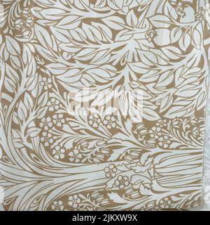 A light fabric texture in floral theme Stock Photo