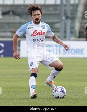 3rd August 2022; Patin Stadium, Castel Di Sangro, Italy; Friendly football, SSC Napoli versus Girona FC: Mario Rui of Napoli Stock Photo