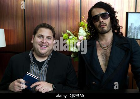 JONAH HILL, RUSSELL BRAND, GET HIM TO THE GREEK, 2010 Stock Photo