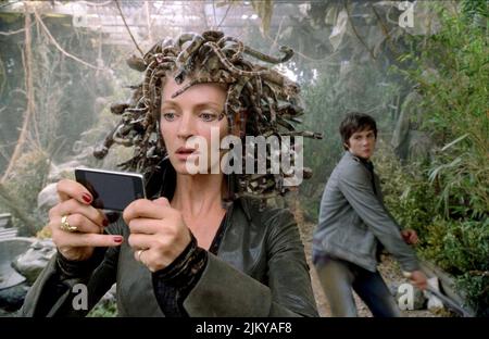 UMA THURMAN, LOGAN LERMAN, PERCY JACKSON and THE OLYMPIANS: THE LIGHTNING THIEF, 2010 Stock Photo