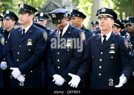 ROB RIGGLE, DWAYNE JOHNSON, MICHAEL KEATON, THE OTHER GUYS, 2010 Stock Photo