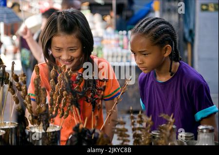 WENWEN HAN, JADEN SMITH, THE KARATE KID, 2010 Stock Photo