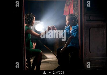 WENWEN HAN, JADEN SMITH, THE KARATE KID, 2010 Stock Photo