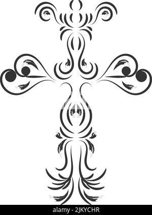Jesus Holy Cross Waterproof Black Temporary Body Tattoo Stickers for Men  and Women