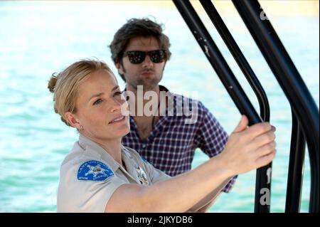 ELISABETH SHUE, ADAM SCOTT, PIRANHA 3D, 2010 Stock Photo