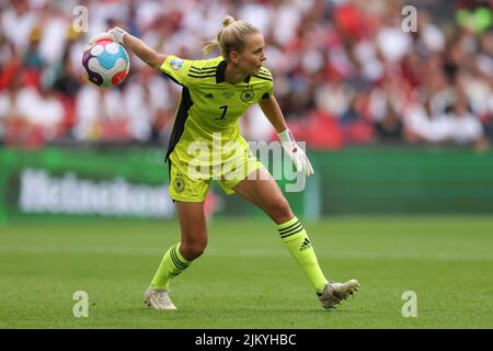 London, England, 31st July 2022. Merle Frohms of Germany during the UEFA Women's European Championship 2022 match at Wembley Stadium, London. Picture credit should read: Jonathan Moscrop / Sportimage Stock Photo