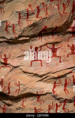 Huashan rock murals in Guangxi, China Stock Photo