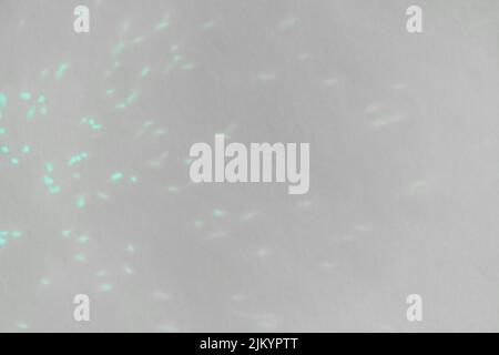 .Abstract prism reflection, rays leaking through lens effect. Crystal light reflections for overlay mockup on light background. Rainbow holographic Stock Photo