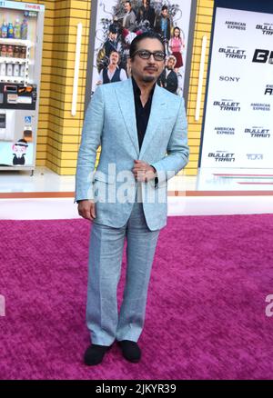 Los Angeles, California, USA 1st August 2022 Actor Hiroyuki Sanada attends the Los Angeles Premiere of Columbia Pictures' 'Bullet Train' at Regency Village Theatre on August 1, 2022 in Los Angeles, California, USA. Photo by Barry king/Alamy Stock Photo Stock Photo