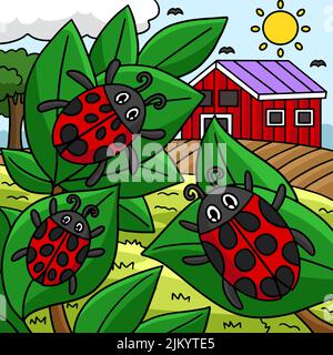 Ladybug Animal Cartoon Colored Clipart Stock Vector Image & Art - Alamy