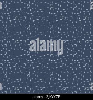 seamless pattern with dash lines abstract scribble. Stock Vector