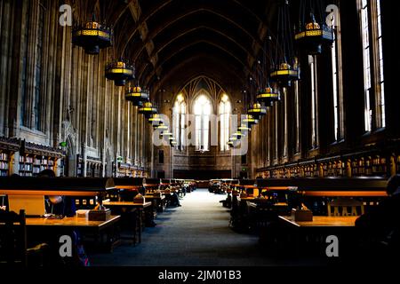 The interior and pathway of Suzzallo Library in University of Washington Stock Photo