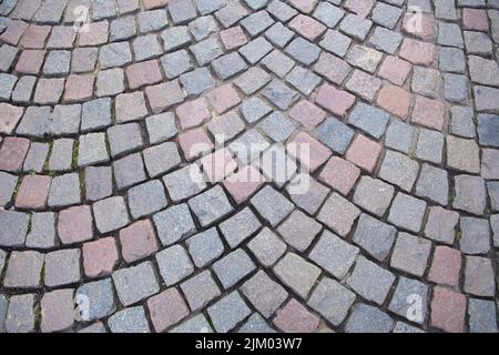 natural pavement of the old town of Bonn, Germany Stock Photo