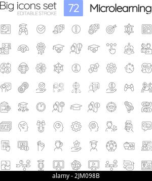 Training Session line icons collection. Productivity, Learning ...