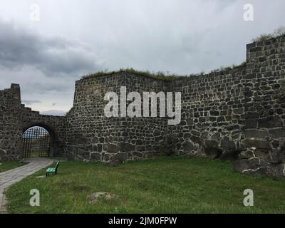 The entrance gate of the Lori Fortress in Lori Province, Armenia Stock Photo