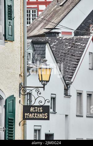 The Cafe Altes Pfarrhaus in the small village of Monreal in the Eifel region of Germany