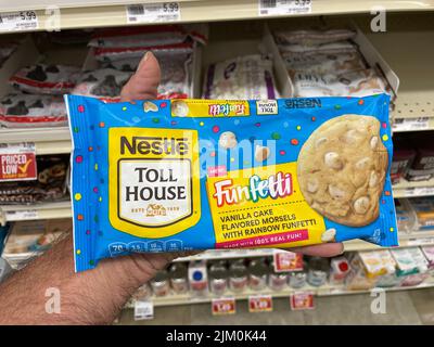 Augusta, Ga USA - 04 15 22: Nestle Morsels in a retail store Funfetti Stock Photo