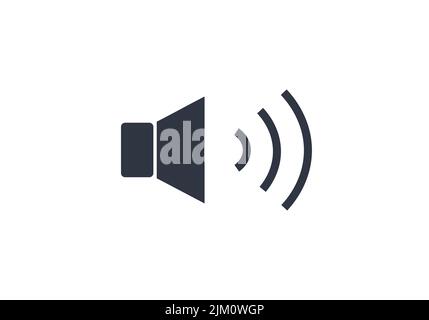 Isolated sound icon vector. Concept of volume and web icons. Stock Vector