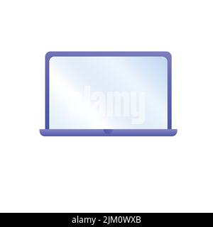 Vector icon of laptop. Stock Vector