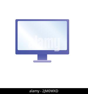 Vector icon of computer. Stock Vector