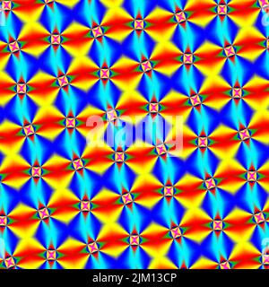 Graphic illustration - rainbow colours radiating Stock Photo
