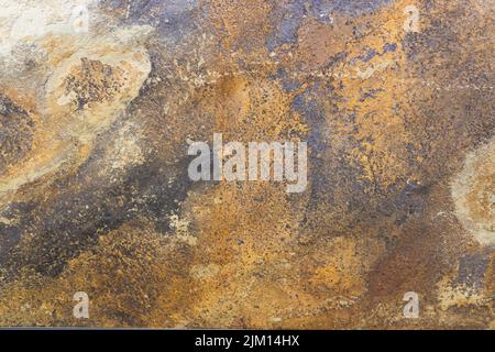 Rusty surface with flaking and cracking texture Stock Photo