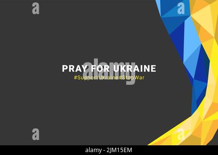 dark abstract grainy background ukraine flag vertical position vector support ukraine Stock Vector