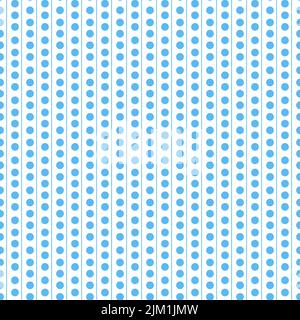 Polka dot seamless pattern for textile design, blue simple geometric background Stock Vector