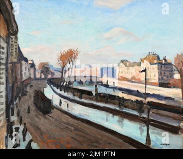 Albert Marquet, Le quai des Grands Augustins, painting in oil on canvas, circa 1905 Stock Photo