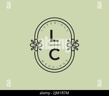LC Initials letter Wedding monogram logos collection, hand drawn modern  minimalistic and floral templates for Invitation cards, Save the Date,  elegant Stock Vector Image & Art - Alamy