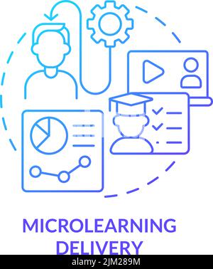 Microlearning delivery concept icon Stock Vector Image & Art - Alamy