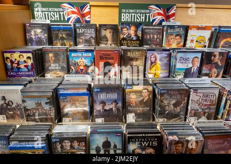 Barnes & Noble Booksellers DVD Display, NYC, USA  2022 Stock Photo