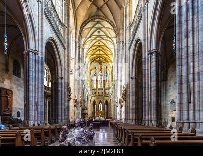 St. Vitus Cathedral in the Prague, Czech Republic, 18 May 2022 Stock Photo