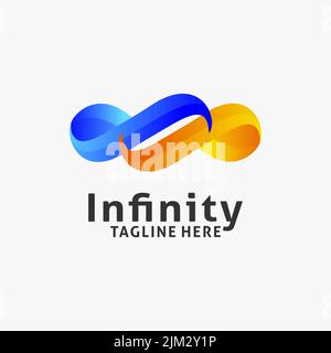Creative infinity logo design Stock Vector
