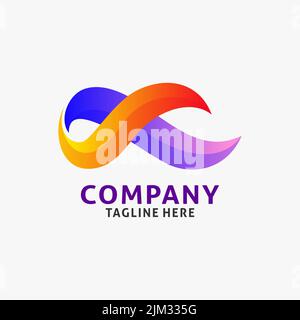 Letter X wavy logo design Stock Vector