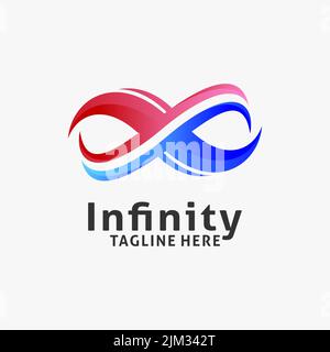 Letter X infinity logo design Stock Vector