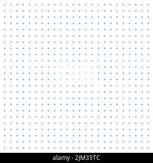 Grid paper. Dotted grid on white background. Abstract dotted transparent illustration with dots. White geometric pattern for school, copybooks Stock Vector
