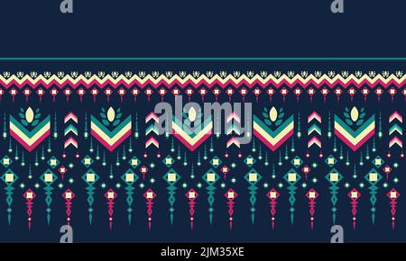 Geometric ethnic oriental pattern traditional design seamless pattern for clothing and fabric print Stock Vector