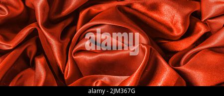 Red fabric texture cloth background for design. Stock Photo