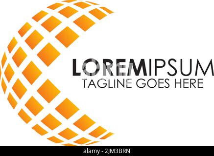 Globe 3d icon logo design vector illustration template Stock Vector