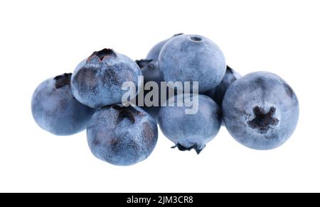 Fresh blueberry isolated on white background. Bilberry or whortleberry. Clipping path Stock Photo