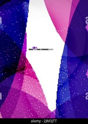 Big geometric shapes corporate business template. Flowing colorful round shapes, textured abstract background Stock Vector