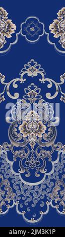 a vector art of blue carpet illustration Stock Photo - Alamy