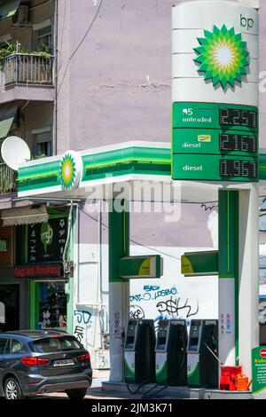 BP gas station, Thessaloniki, Macedonia, North-Eastern Greece Stock Photo