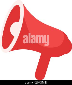 Megaphone semi flat color vector object Stock Vector