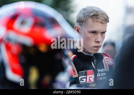 Kalle Rovanperä of, Finland. , . Toyota Gazoo Racing WRT during a meet